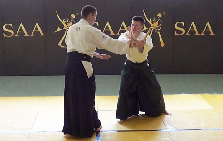 SAA Edward Suomin Aikido Tanto Waza Yokomen Uchi Merging